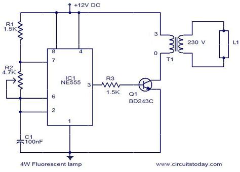 4W Fluorescent lamp driver under Repository-circuits -36962- : Next.gr