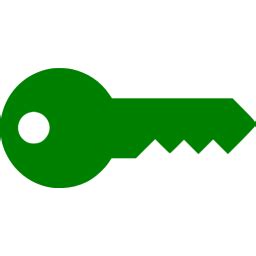 Green key icon - Free green key icons