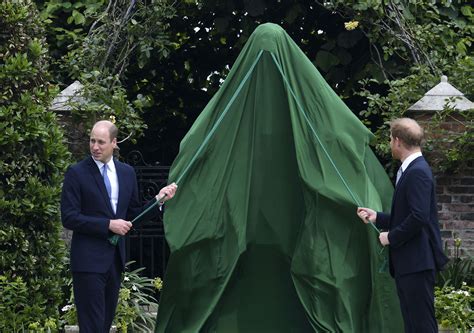 Prince William, Harry Interact at Princess Diana Statue Unveiling | Us ...