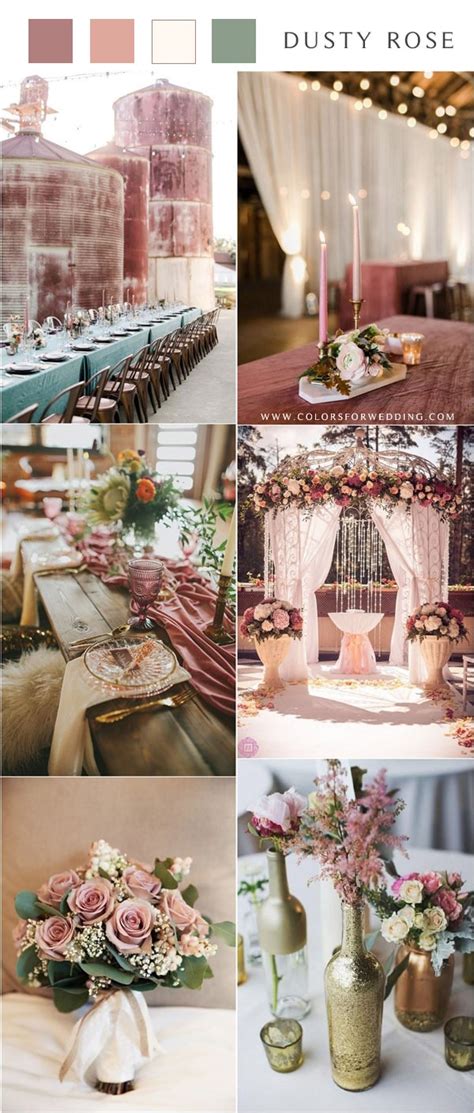 ️ 30+ Dusty Rose Wedding Color Ideas 2024 | Colors for Wedding