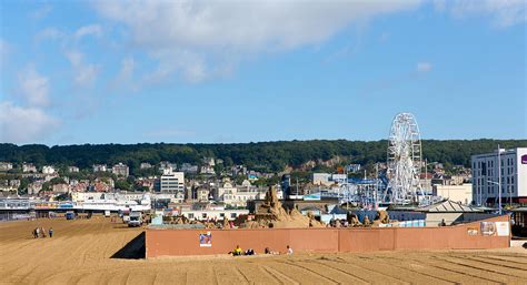 Sand sculpture and Big Wheel tourist attractions Weston-super-Mare Somerset England UK ...