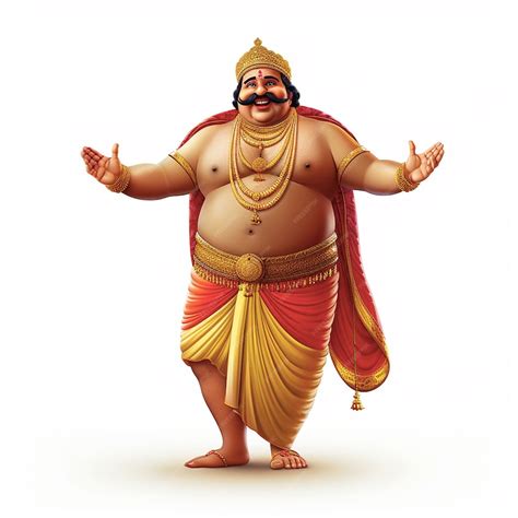 Premium Photo | Onam Mahabali character image render