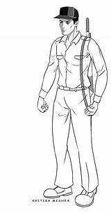 Security Guard Coloring Pages Sketch Page  Vrogueco sketch template