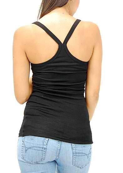 Razor Back Tank Top (Black)