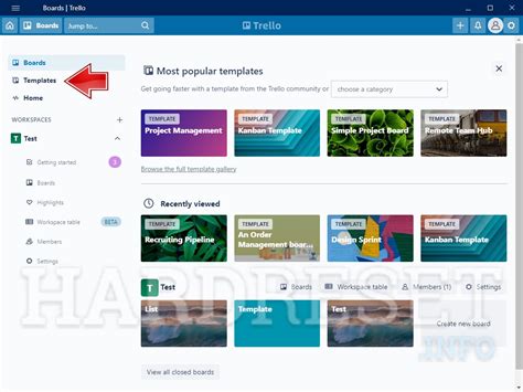 How to Star Trello Template - HardReset.info