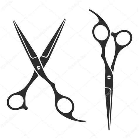 Vintage barber shop scissors, logo, label, badge Stock Vector Image by ...