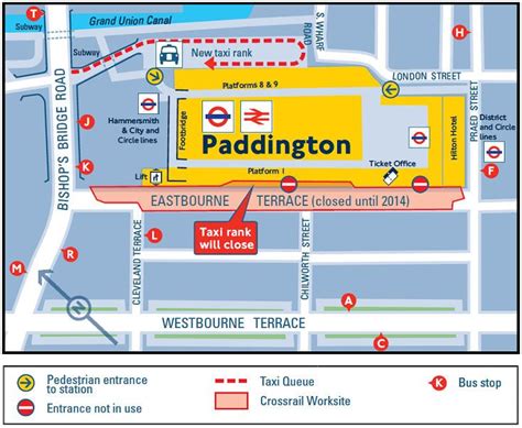 Paddington Station Tube Map