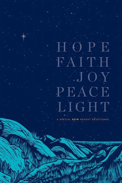 Hope, Faith, Joy, Peace, Light: An RZIM Advent Devotional | Devotions ...