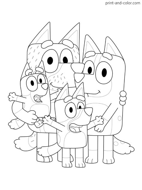 Bluey coloring pages | Print and Color.com