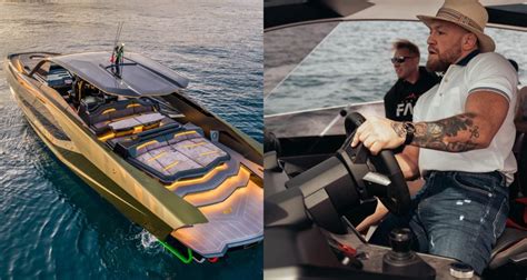 Conor McGregor Goes Full Throttle In His Tecnomar 63 Lamborghini Yacht