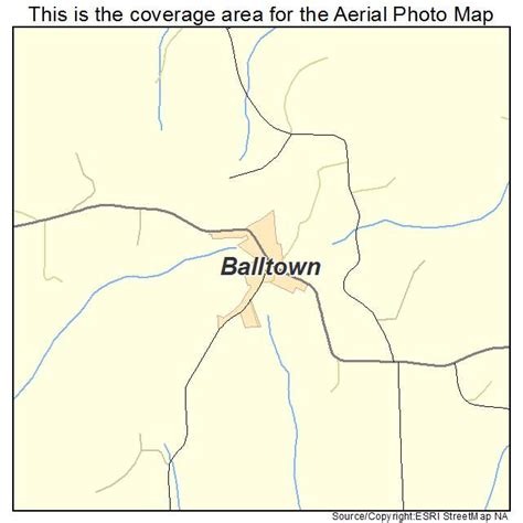 Aerial Photography Map of Balltown, IA Iowa