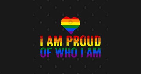 Gay Pride I am Proud of who i am Gay - Lgbt - T-Shirt | TeePublic