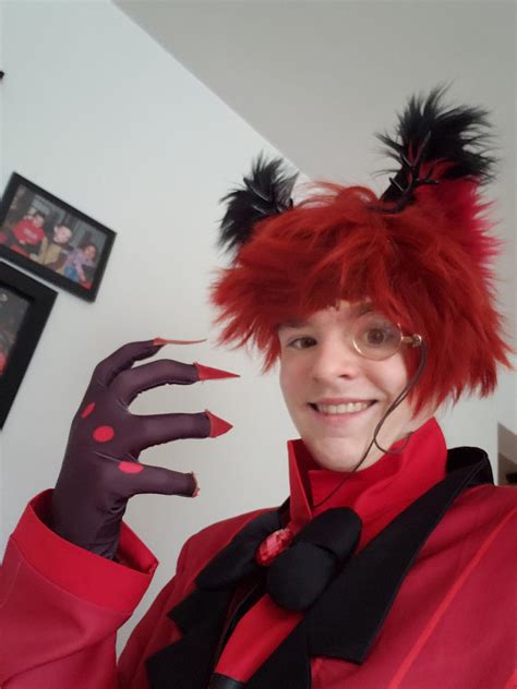 My alastor cosplay finally came in and I love it. Have yet to get face paint and tint the ...