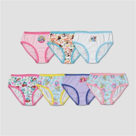 Girls' Disney Princess 7pk Underwear : Target