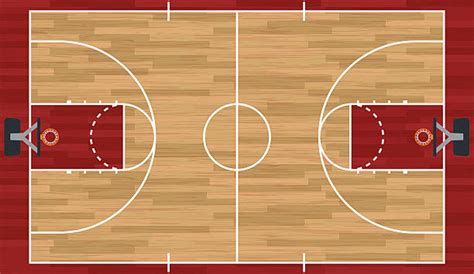 Basketball Court Clip Art, Vector Images & Illustrations - iStock