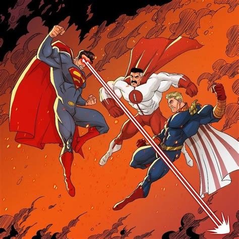 Superman, Homelander and Omni-man : superman | Superman art, Marvel characters art, Invincible comic