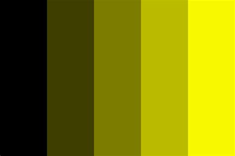 Black to Yellow Color Palette