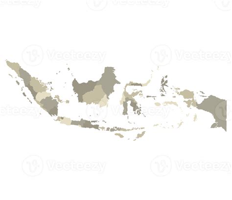 Indonesia map. Map of Indonesia in administrative provinces 36158835 PNG