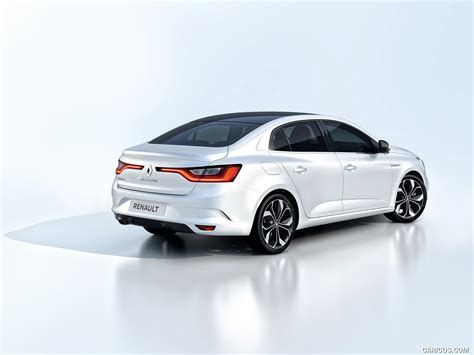 2017 Renault Megane Sedan (Color: Arctic White) - Rear Three-Quarter ...