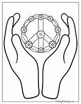 16 Peace Coloring Pages Free PDF Printables sketch template