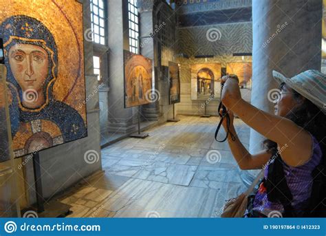 Saint Sophia Cathedral. Hagia Sophia Cathedral. Christian Mosaics. Interior. Jesus Christ ...