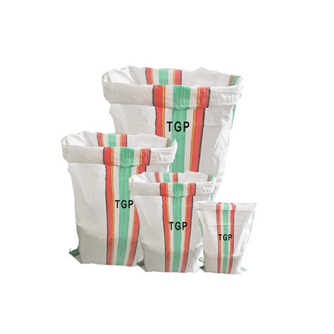 White polypropylene 50lb plastic pp woven sacks – Plastic Package manufacture factory