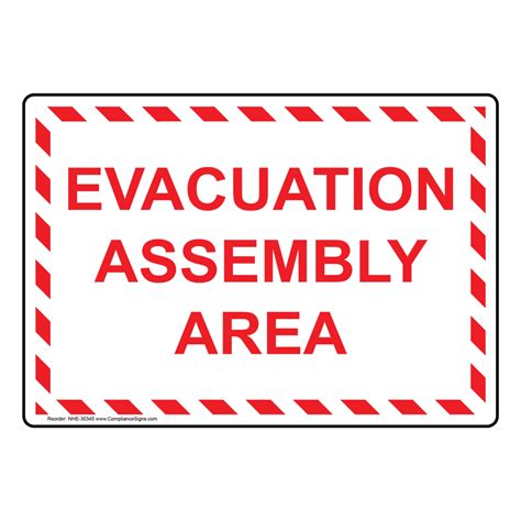 Industrial Notices Emergency Sign - Evacuation Assembly Area