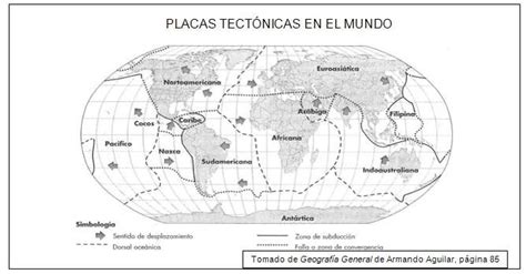 Mapa Mundial Con Placas Tectonicas - slipingamapa