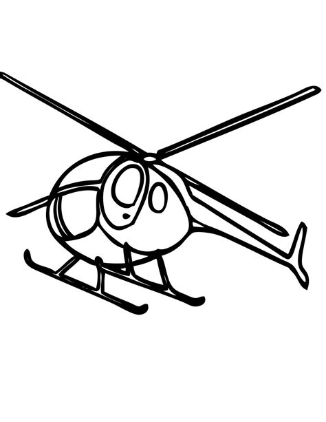 Free Printable Helicopter Coloring Pages For Kids