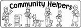 Printable Community Helpers Coloring Pages sketch template