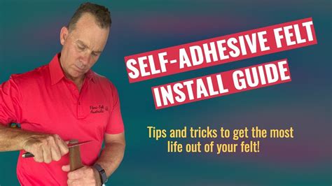 Self Adhesive Felt Install Instructions - YouTube