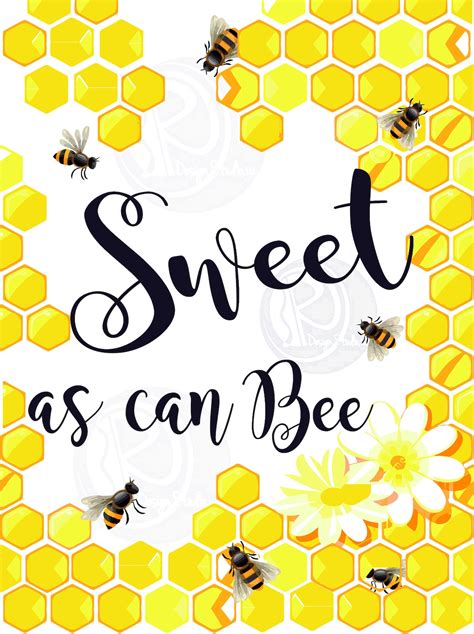 Sweet as Can Bee Sign 9 X 12 Download | Etsy