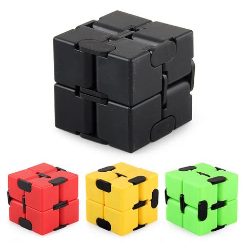 New Yellow Infinity Cube Fidget Toys for Stress Relief | Infinity Cube Fidget