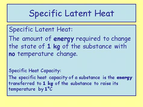 Specific Latent Heat Of Evaporation Formula - Specific Heat Capacity ...