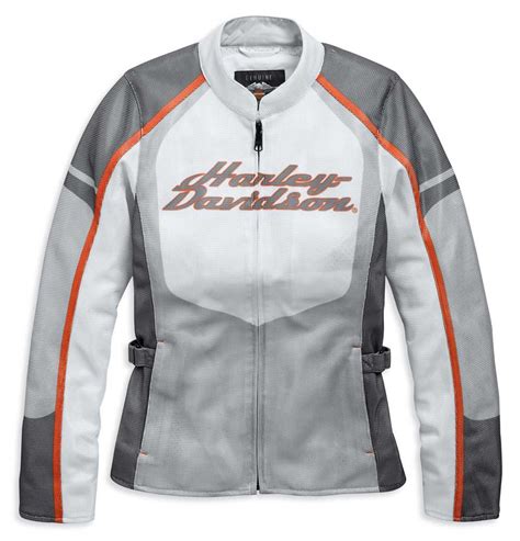 Harley-Davidson® Women's Solarus H-D Mesh Riding Jacket, White 97157-19VW - Wisconsin Harley ...