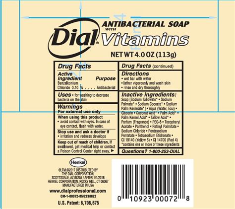 Dial Antibacterial Soap with Vitamins