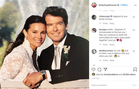 Irish actor Pierce Brosnan shares adorable throwback snap from wedding as he celebrates 14 years ...