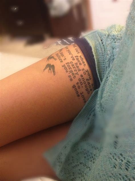 Kings of leon tattoo - the immortals lyrics | New tattoos, Thigh tattoo ...