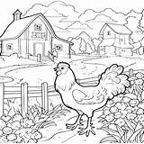 Country Farm Coloring Book  Adult Pages sketch template