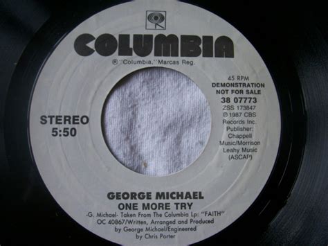 George Michael One More Try Records, Vinyl and CDs - Hard to Find and Out-of-Print