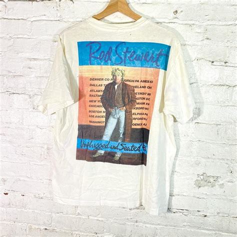 Vintage 1993 Rod Stewart Unplugged & Seated Tour... - Depop