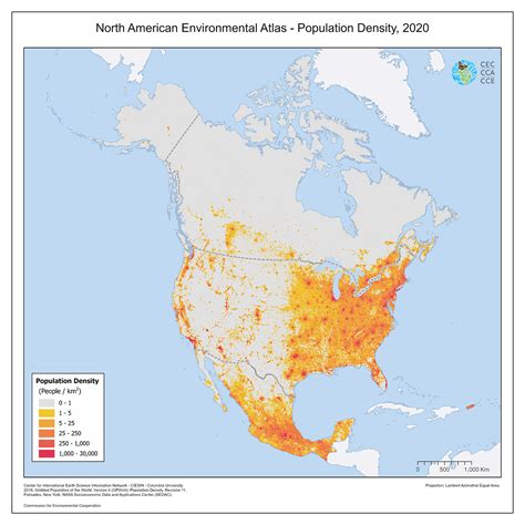 America Population Density Map - Winna Kamillah