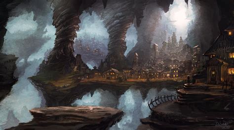 Cave town by IIDanmrak on DeviantArt