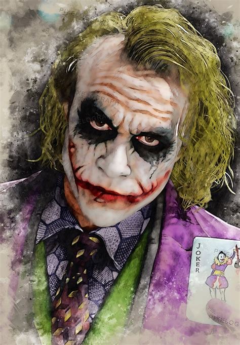 Joker Heath Ledger | Etsy