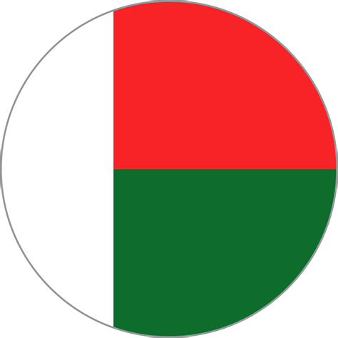 Madagascar flag round shape PNG 22111788 PNG