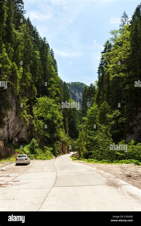 Landscape of a mountain pass road Stock Photo - Alamy