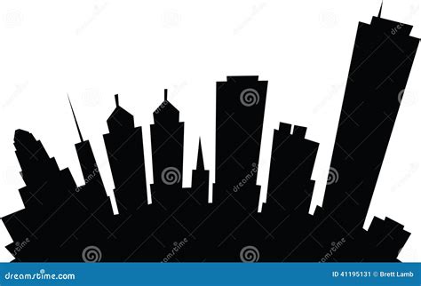 Cartoon Buffalo City Skyline Stock Illustration - Image: 41195131