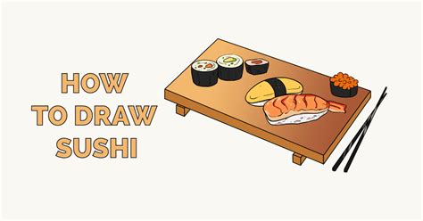 How to Draw Sushi - Really Easy Drawing Tutorial