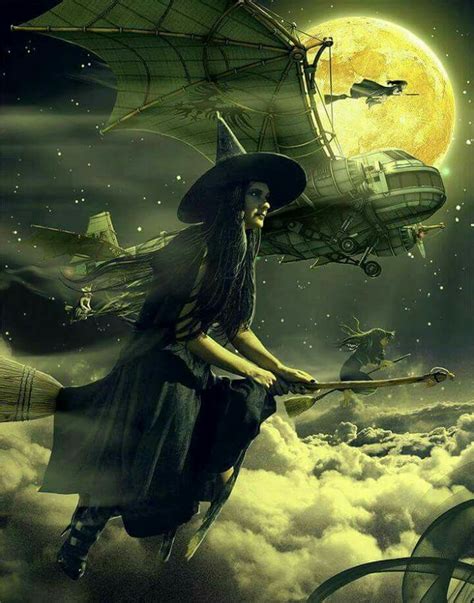 Noche bruja | Halloween art, Steampunk halloween, Halloween witch