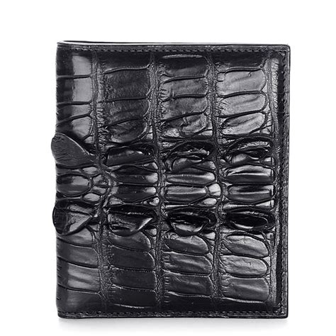 Genuine Crocodile Tail Skin Wallet, Unique Crocodile Leather Wallet for Men